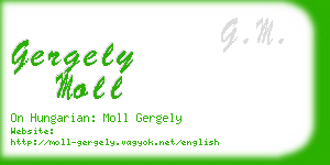 gergely moll business card